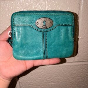 Fossil Turquoise Leather Wallet